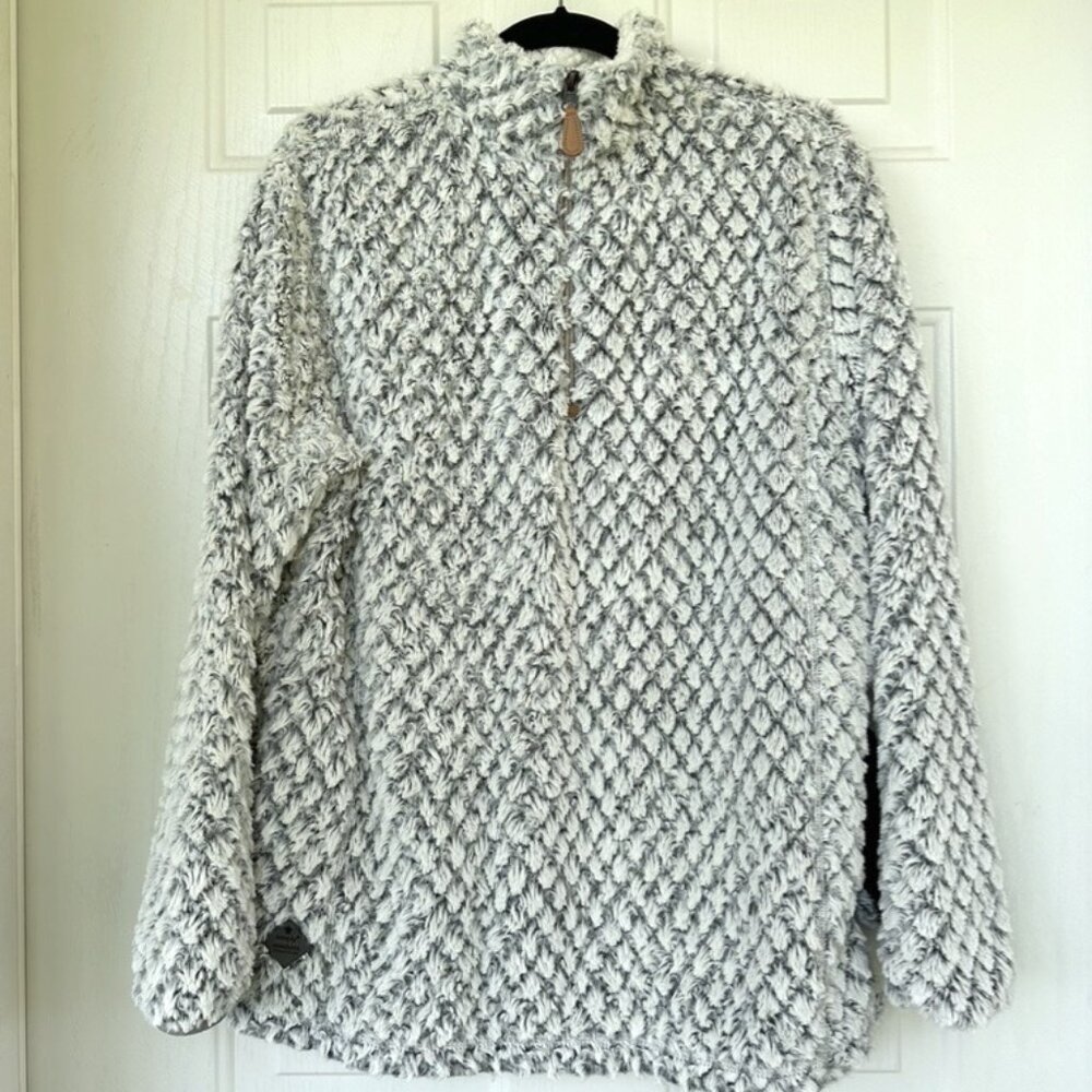 Simply Southern Fuzzy Long Sleeve Quarter Zip Pullover